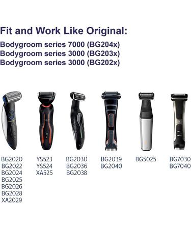 TsoLay BG2000 Replacement Foil Heads - 4 Pack for Bodygroom BG7040 BG7030 BG5025 BG2039 | International Shipping Available - Buy Online on GoSupps.com