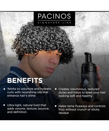 Pacinos Signature Line Curl Enhancing Mousse: Light-Medium Hold Low Shine Hydrating & Volumizing Styling Foam for All Hair Types: Curl Activator & Anti-Frizz 100 mL - Buy Online on GoSupps.com
