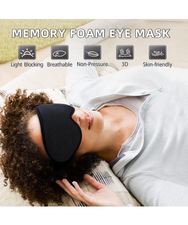 WOVTE Cooling Eye Mask Reusable Hot or Cold Therapy Gel Bead Eye Mask with Soft Plush Backing and Adjustable Strap for Puffy Eyes Dry Eyes Dark Circles Headache (Black) - Buy Online on GoSupps.com