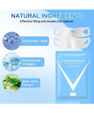 10PC Bloskin Double Chin Mask | Reusable V Line Lifting Face Mask for All Skin Types - Firm and Lift Your Face - Buy Online on GoSupps.com