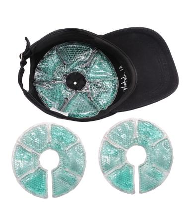 HI FINE CARE Head Ice Pack, Helmet Ice Pack Cool Soothing Gel Ice Pack for Helmets Keep Cool in Hot Summer, 2 Count (# Teal)