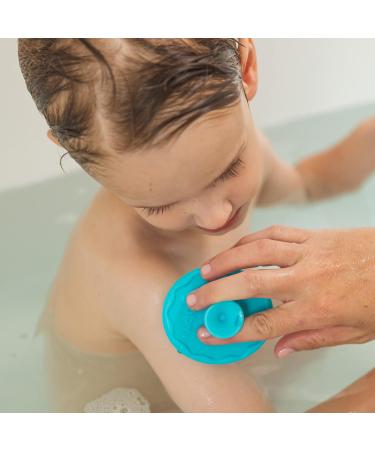 Nuby Scrubbies Silicone Bath Brush 2 Count - Built-in Handle for Gentle Exfoliation - Buy Online on GoSupps.com