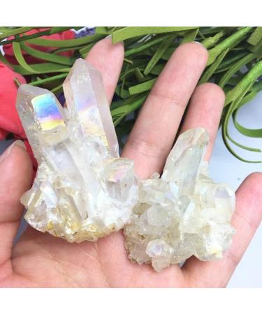 2pcs Quartz Titanium Bismuth Silicon Rainbows Natural Stones and Minerals Raw Stones and Minerals - Buy Online on GoSupps.com
