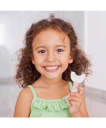 Kids U Shaped Toothbrush Manual U Shaped Toothbrush - Hangable Detachable Toothbrush Oral Cleaning Tools for Children 2-6 Years Dtt Pink 1 count (Pack of 1) - Buy Online on GoSupps.com