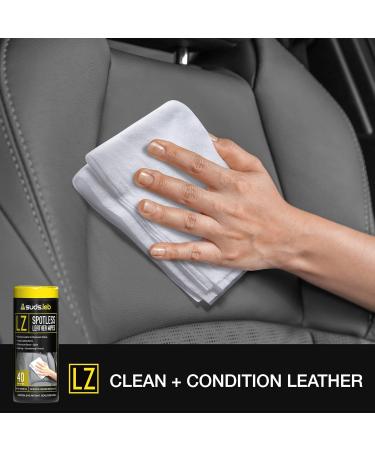 Suds Lab LZ Spot-Less Leather Wipes - Clean Condition & Protect Leather Furniture Car Seats & Shoes (40 Count) - International Shipping Available - Buy Online on GoSupps.com