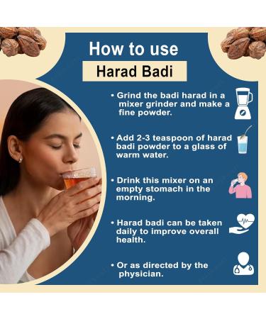 Harad badi Whole - 200 Gm - Yellow Terminalia Chebula Haritaki Natural | - Buy Online on GoSupps.com