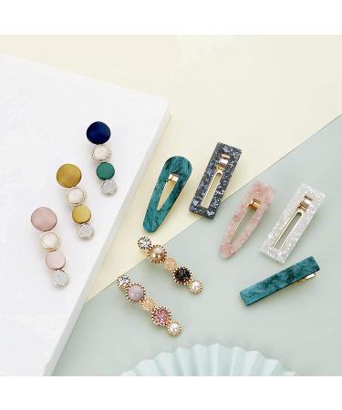 Mehayi 20 PCS Macaron Pearl Hair Clips Set - Cute Fashion Hair Barrettes & Bobby Pins for Women and Girls | Boho Fancy Hairpin Accessories for Wedding & Gifts - Buy Online on GoSupps.com