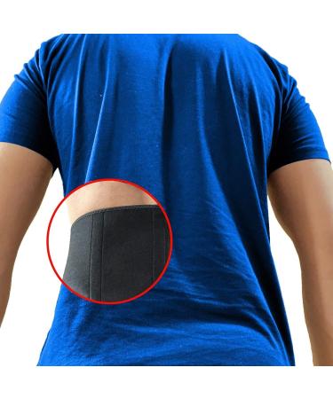 Adjustable Lumbar Lower Back Brace - Pain Relief Support Belt for Heavy Lifting & Herniated Disc - Unisex Black 40 IN - Buy Online on GoSupps.com