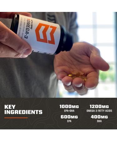 MTN OPS Omega 3 Fish Oil Supplement 1000mg Fatty Acid Softgels for Healthy Heart Joint & Bone Health 30 Servings - Buy Online on GoSupps.com