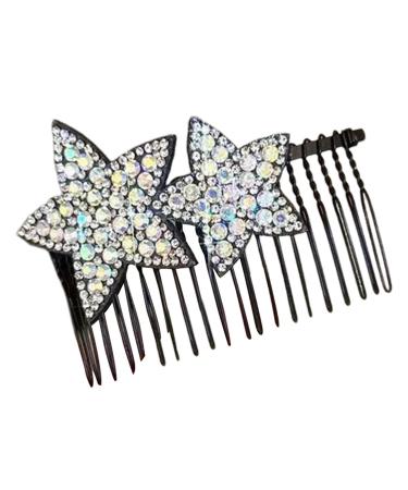 Hair Comb Clips - Shape Hair Finishing Fixer Comb | ABS Upside-Down Comb Hairpin Pentagram Hairpin Hair Finishing Fixer Comb Bridal Hair Pins Hair Accessories For Girls Women