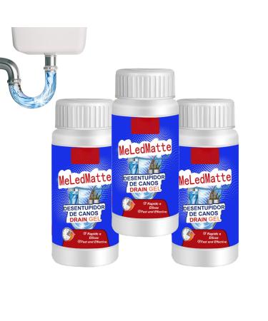 Powerful Pipe Dredging Agent Meledmatte Toilet Cleaner Meledmatte Drain Cleaner Sink Drain Cleaner For Kitchen Toilet Pipeline Quick Cleaning Tool (3pcs)