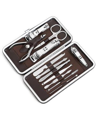 Corewill Nail Clippers Kit  Personal Manicure and Pedicure Set for Travel and Grooming 12 in 1