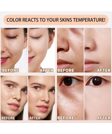 Color-Changing Complexion Full Coverage Makeup Face Cream 30ml | Temperature-Sensitive Oil-Control Complexion with Anti-Dark Circle Properties for Women - Buy Online on GoSupps.com