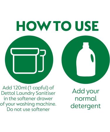 Dettol Sensitive Laundry Cleanser Antibacterial Dermatologically Tested 1.5L Pack of 2 - Buy Online on GoSupps.com