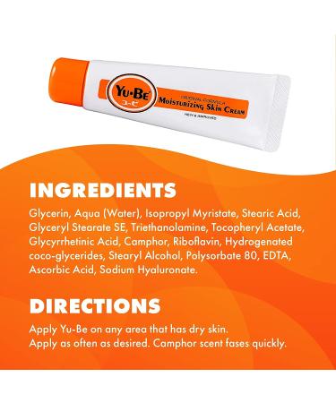 Yu-Be Moisturizing Skin Cream Duo - Japanese Itchy Skin Relief, Deep Hydrating Lotion for Face & Body, 1 fl. oz - Buy Online on GoSupps.com