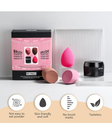 BS-MALL Foundation Makeup Brush Set with 3 Makeup Sponges - Synthetic Powder Cream Cosmetics Brushes for Face Magic Makeup - Buy Online on GoSupps.com