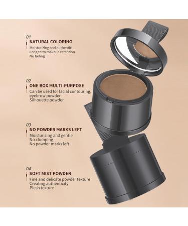 2Pcs Root Touch Up Powder Windproof & Sweatproof Hairline Powder for Women & Wen Natural Stain-Proof Hair Loss Concealer Hairline Powder for Thinning Hairline Black & Brown Black Brown - Buy Online on GoSupps.com