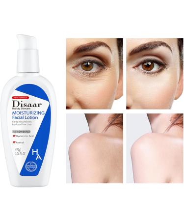 Moisturizing Facial Lotion with Hyaluronic Acid - Suitable For Dry Skin and Skin Types - Retinol to Deep Nourishing Reduce &Smooth Fine Line Reduce Pigmentation and Moisturising - Buy Online on GoSupps.com