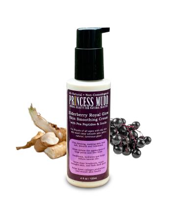 Princess Mudd Aloe Vera Royal Skin Glow Non-comedogenic Face Cream for Age-Defying Radiance with Chicory Root and Elderberry - 4oz