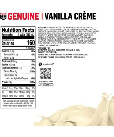 Muscle Milk Genuine Protein Shake Vanilla Creme 11.16 Fl Oz Bottle & Pro Advanced Nutrition Protein Shake Knockout Chocolate - Buy Online on GoSupps.com