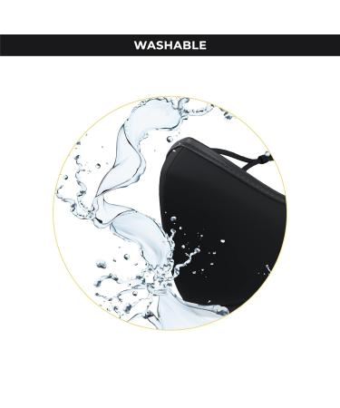 Buy Pro Reusable Face Mask - Breathable 3 Layer Washable Cloth Unisex Anti-Fogging Nose Wire Adjustable Ear Straps - International Shipping - Buy Online on GoSupps.com