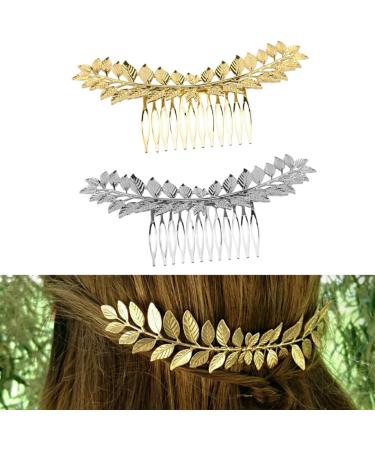 FRCOLOR Tiara Accessories foliage shaped hair comb retro hair comb alloy hair comb women hair comb vintage hair comb hair accessories Comb Hair Toppers - Buy Online on GoSupps.com