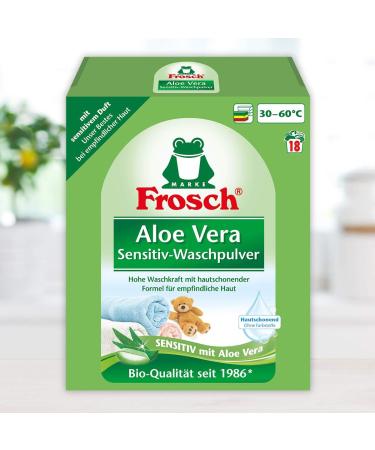 Frosch Aloe Vera Washing Powder Color - Pack of 5 (1.35 kg 90 Wash Loads) | Eco-Friendly Laundry Detergent for International Shipping - Buy Online on GoSupps.com