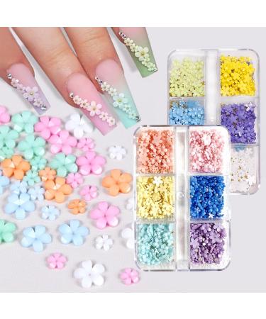 3D Flower Nail Charms Colorful Flower Nail Art Resin Blossom Rhinestone Nail Art Decoration Nail Art Charms Nail Pearls Jewelry Accessories DIY Crafts with Dual Head Nail Cuticle Pusher - Buy Online on GoSupps.com