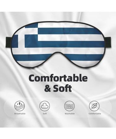 Buy Greek Flag Soft Eye Mask - Unisex Comfortable & Breathable for Deep Sleep | International Shipping - Buy Online on GoSupps.com