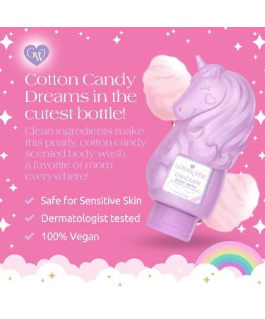 Glimmer Wish Unicorn Kids Bath & Lip Care Bundle Gentle Sulfate-Free Body Wash (12 fl oz) + Glimmer Whip Hydrating Vegan Lip Balm Cotton Candy Scent - Buy Online on GoSupps.com