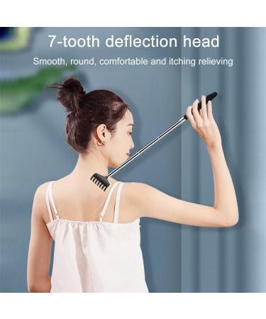 Lamkrtlp Portable Stainless Steel Back Scratcher - Telescopic Massager for Home Travel & Office (20-68 cm) | International Shipping - Buy Online on GoSupps.com
