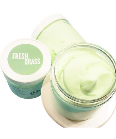 Fresh Cut Grass Natural Body Butter. Whipped Handmade Lotion. Summertime Bath & Body Gifts