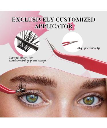 Lash Extension Kit - DIY Eyelash Extensions with 10-16mm D Curl Individual Lashes Bond & Seal Applicator - Perfect for Beginners (F05 Kit - Buy Online on GoSupps.com