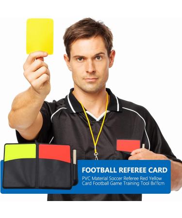 Homejoy Football Referee Cards Set | Red & Yellow Cards Whistle Armband & Point Book for Soccer Games - International Shipping - Buy Online on GoSupps.com