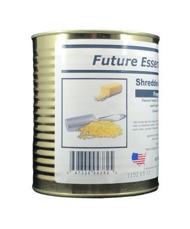 Can of Future Essentials Freeze Dried Shredded Mozzarella Cheese Original Version