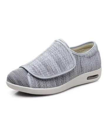 Yytcsjz Men's Diabetic Shoes Wide Width Shoes Elderly Arthritis Edema Orthopedic Shoes House Anti Slip Shoes Slippers for Swollen Feet Edema Give Parents Gifts to (Color : D Foot Length : 12)