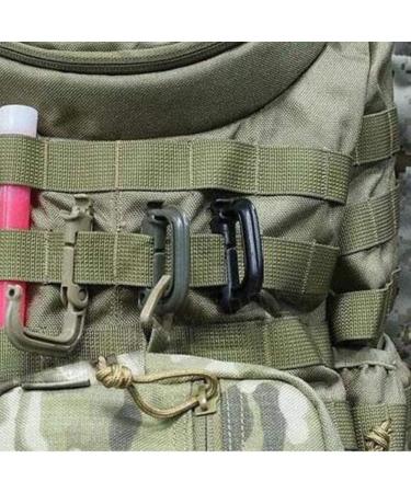 Tactical D-Ring Grimlock Carabiners for Molle Gear - Lightweight and Strong Fast Latch System - Ideal for Military Vest and Patrol Bags - 10 Pack - Buy Online on GoSupps.com