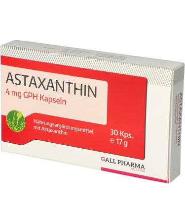 Buy Gall Pharma Astaxanthin 4 mg Capsules - 30 Pieces | Premium Health Supplement - International Shipping - Buy Online on GoSupps.com