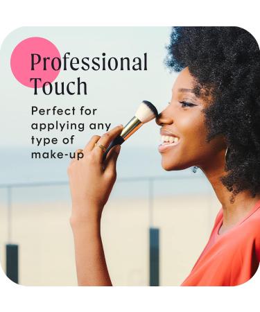 Cosmopolitan Makeup Brushes Make Up Brush Set of 7 Eyeshadow Brushes Bronzer Brush Contour Brush Blusher Brush Powder Brush Blending Brush Travel or Gift Set Silky Soft Bristles Black & Gold - Buy Online on GoSupps.com