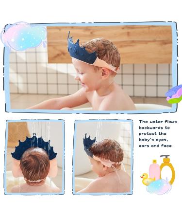 Fusacony Adjustable Baby Shampoo Cap - Tear-Free Hair Washing for Kids 0-9 Years | Safe & Comfortable Shower Hood (Blue) - Buy Online on GoSupps.com