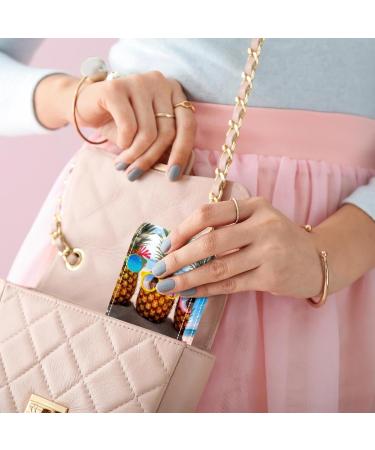 Travel Lipstick Organizer Case - Portable Makeup Bag with Mirror | Fun Pineapple Design for Beach Lovers - Buy Online on GoSupps.com