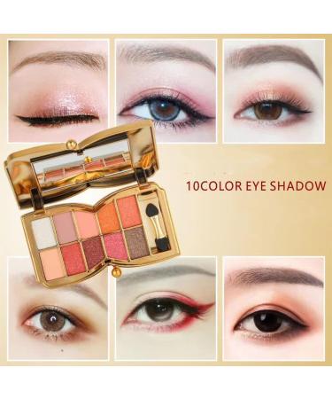 10 Colors Sparkle Shimmer Eyeshadow Palette Highly Pigmented Long Lasting (02#) - Buy Online on GoSupps.com