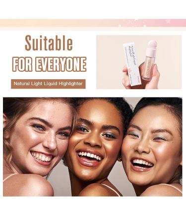 Natural Skin Glow Liquid Highlighter - Long Lasting, Waterproof Illuminator Makeup (Starlight) - Buy Online on GoSupps.com