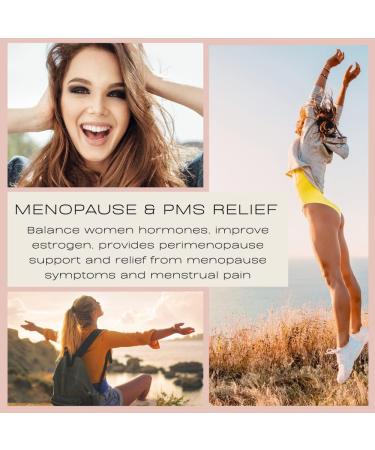 Hormone Balance for Women - Natural Energy & Mood Enhancement Pills | Menopause Relief Supplement with Vitex, Maca, Ginseng - 90 Capsules - Buy Online on GoSupps.com