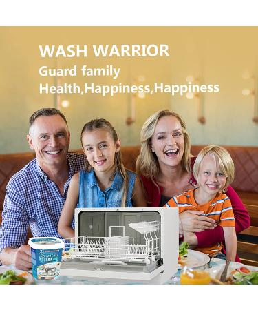 Wash Warrior Dishwasher Cleaner Tablets - 16 Count | Deodorizer & Cleanser for All Dishwashers - Buy Online on GoSupps.com