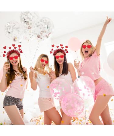 Frcolor Valentine's Day Heart Headband & Sunglasses | Sequin Love Accessories for Parties - Buy Online on GoSupps.com