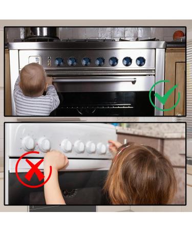 8-Piece Child Protection Stove Knob Locks & Safety Grilles | Kitchen Safety for Children - Buy Online on GoSupps.com
