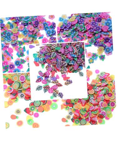 Mipcase Clay 3 Packs Nail Art Decoration Nail Art Slices Fruit Slices for Nail Slices Manicure Clay Slices