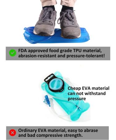 Unigear 2L Hydration Water Bladder Reservoir - BPA-Free & Taste-Free for Backpacking, Biking, Hiking, Camping - Blue - Buy Online on GoSupps.com