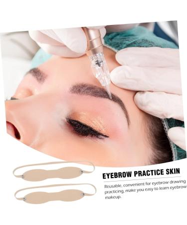 FOMIYES 30 Pcs Eyebrow Practice Skin Silicone Eyebrow Practice Headband Fake Skin Eyebrow Pencil Real Person 22X3X0.2CMx3pcs As Shownx3pcs - Buy Online on GoSupps.com